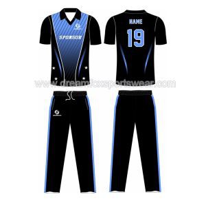 도매 Sublimated 팀 세트 스포츠 클럽 크리켓 팀 유니폼 패턴
